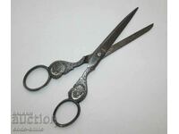 Old Solingen scissors with Emperor Wilhelm II and Victoria 19c