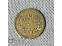 Old German Token Coin Brand Kelber Rodelheim