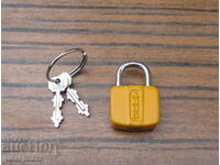 ABUS old German mini padlock German padlock with keys