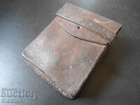 Old leather bag, genuine leather