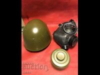 Helmet and gas mask
