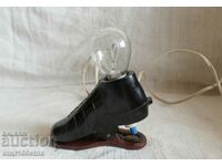 Old football shoe night lamp - USSR bakelite button