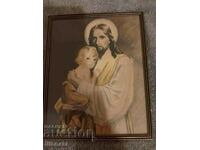 Old picture, Jesus Christ with child