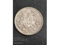 Silver Coin 2 BGN 1910.